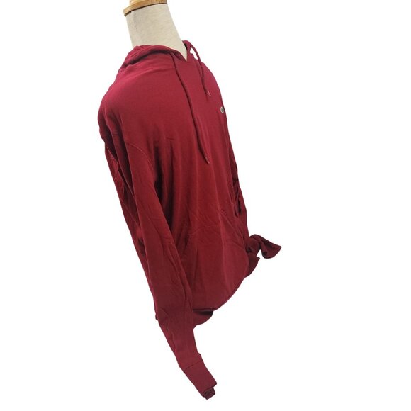 Lacoste Red Hooded Long Sleeve Shirt Regular Fit 100% Cotton Mens XL - Picture 2 of 13